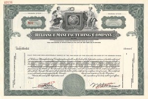 Reliance Manufacturing Co.